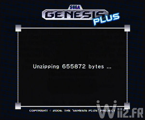 Chargement d'un jeu Sega MegaDrive - Genesis Plus GX