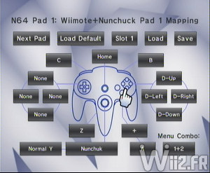 Wii 64 - Configuration de la manette